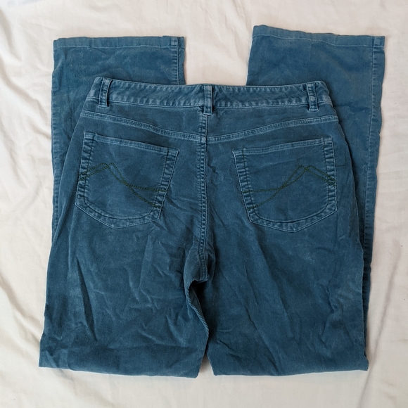 Woman's Sigrid Olsen Blue Corduroy Pants - Picture 4 of 5